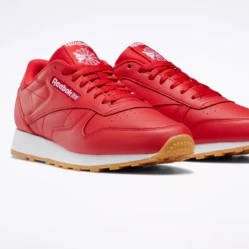 NWT Reebok Classic Leather Red Sneakers shoes Size 13
